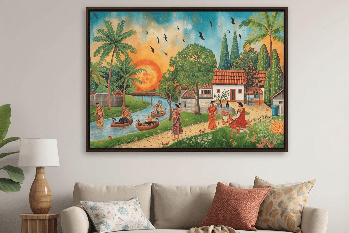 What Are the Golden Rules for Hanging Pattachitra Wall Art Prints in Modern Indian Homes?