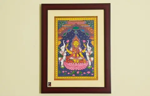 The Gaja Lakshmi Pattachitra Painting