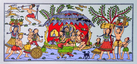 The Village Feast Tribal Art Painting