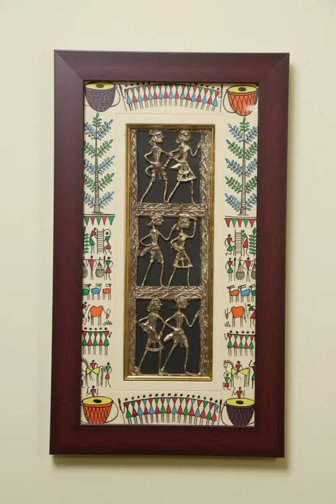 The Rhythm of the Tribe Brass Framed Artwork