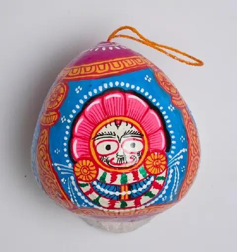 The Balabhadra Painted Coconut, Sky Blue