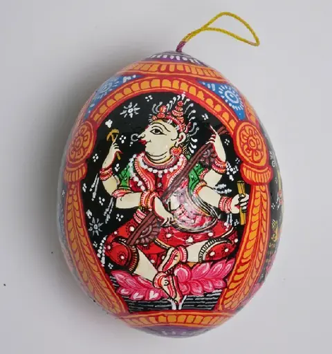The Saraswati Painted Coconut