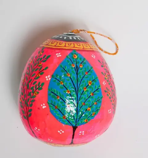 The Coral Leaf Tree Painted Coconut