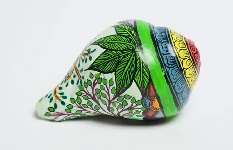 The Mint Leaf Painted Shankha