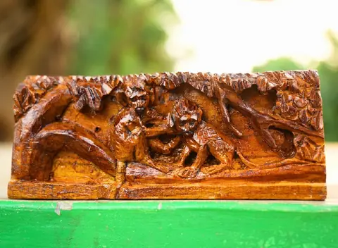 The Forest Tale Wooden Relief Panel